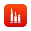 Bullets icon digital red