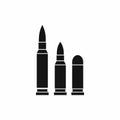 Bullets icon, simple style