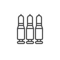 Bullets line icon Royalty Free Stock Photo