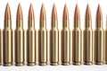 Bullets in a row Royalty Free Stock Photo