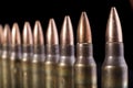 Bullets Row Royalty Free Stock Photo