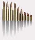 Bullets. Vector illustration Royalty Free Stock Photo