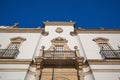 Bullfight arena, plaza de toros at Sevilla. Royalty Free Stock Photo