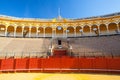 Bullfight arena, plaza de toros at Sevilla, Spain Royalty Free Stock Photo