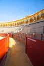 Bullfight arena, plaza de toros at Sevilla, Spain Royalty Free Stock Photo