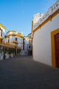 Bullfight arena, plaza de toros at Sevilla,Spain Royalty Free Stock Photo