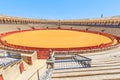 Bullfight arena, plaza de toros in Seville,La Maestranza