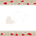 Bullfight background frame vector Royalty Free Stock Photo