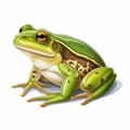 Simple Bullfrog Clip Art With White Margins And Background