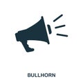 Bullhorn icon. Line style icon design. UI. Illustration of bullhorn icon. Pictogram isolated on white. Ready to use in