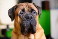 Bullmastiff dog red large pet portrait friendly animal