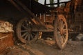 Bullock Cart in Indian village under a shed Royalty Free Stock Photo