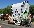 Bullock cart, the pilgrimage of El Rocio in Seville, Andalusia, Spain