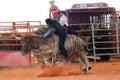 Bullriding at the rodeo