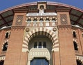 Bullring Arenas on Spain Square. Barcelona Royalty Free Stock Photo