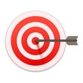 Bulls eye target icon, cartoon style Royalty Free Stock Photo