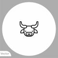 Bulls vector icon sign symbol