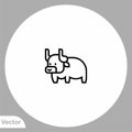 Bulls vector icon sign symbol