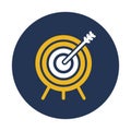 Bullseye, dart board, goal Vector icon which can easily modify