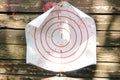 Bullseye of paintball game Royalty Free Stock Photo