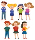 Bullying kids character collection