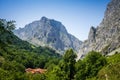 Bulnes village, Picos de Europa, Asturias, Spain Royalty Free Stock Photo