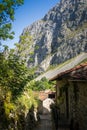 Bulnes village, Picos de Europa, Asturias, Spain Royalty Free Stock Photo