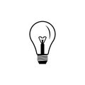 Bulp lamp icon Royalty Free Stock Photo