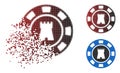 Dust Dot Halftone Bulwark Casino Chip Icon