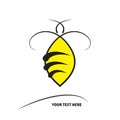 Bumble bee design vector template icon