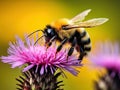 Bumble-Bee on a Flower