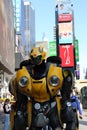 Bumble Bee in Times Square Royalty Free Stock Photo