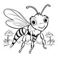 Bumblebee Coloring Page For Kids