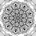 Bumblebee Garden Mandala Royalty Free Stock Photo