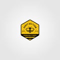 Bumblebee logo village farm vector illustration design Royalty Free Stock Photo