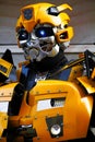 Bumblebee robot costume performs