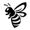 Bumblebee silhouette vector logo Royalty Free Stock Photo