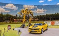 Bumblebee Transformer in front of the Wax Museum `Dreamland` in Foz do Iguacu near the famous Iguacu Falls.