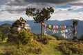 Bumdrak , great views of Paro valley , Bhutan