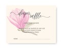 Bump game card. Wavy elegant calligraphy spelling for decoration on baby shower.