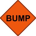 Bump warning sign