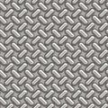 Bumped metal, seamless background. Seamless Hi-res (8000x8000) texture of metal wall or floor.