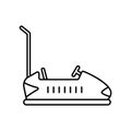 bumper car Line Style vector icon which can easily modify or edit