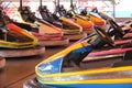 Bumper Cars at a Fun Fair. Royalty Free Stock Photo