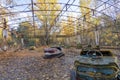 Bumper cars in Pripyat Royalty Free Stock Photo