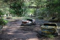 Bumper Cars, Pripyat Town in Chernobyl Exclusion Zone, Ukraine Royalty Free Stock Photo