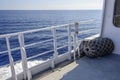 Bumpers on a Speeding Boat. Royalty Free Stock Photo