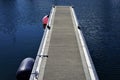 Bumpers tied to a dock at a marina