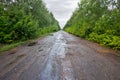 Bumpy road Royalty Free Stock Photo