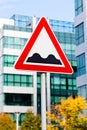 Bumpy road sign